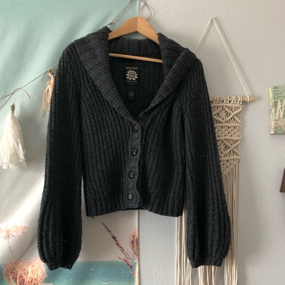 Dark grey cardigan
